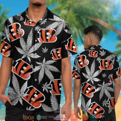 Cincinnati Bengals Cannabis Black Hawaiian Shirt, Short - Hot Sale 2025