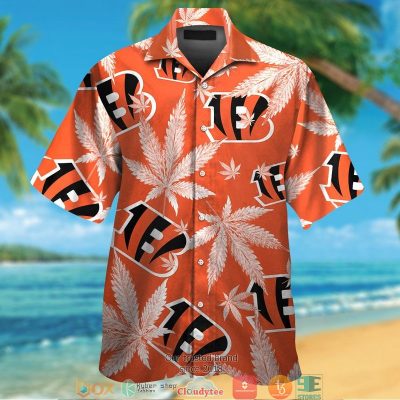 Cincinnati Bengals Cannabis Orange Hawaiian Shirt, Short - Hot Sale 2025