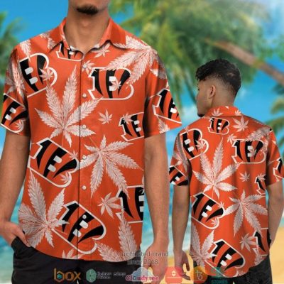 Cincinnati Bengals Cannabis Orange Hawaiian Shirt, Short - Hot Sale 2025