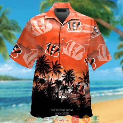 Cincinnati Bengals Coconut Island Orange Hawaiian Shirt, Short - Hot Sale 2025