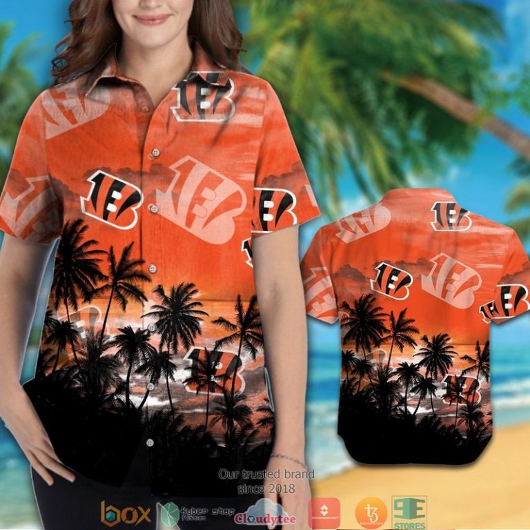 Cincinnati Bengals Coconut Island Orange Hawaiian Shirt, Short - Hot Sale 2025