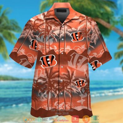 Cincinnati Bengals Coconut Island Waves Orange Hawaiian Shirt, Short - Hot Sale 2025