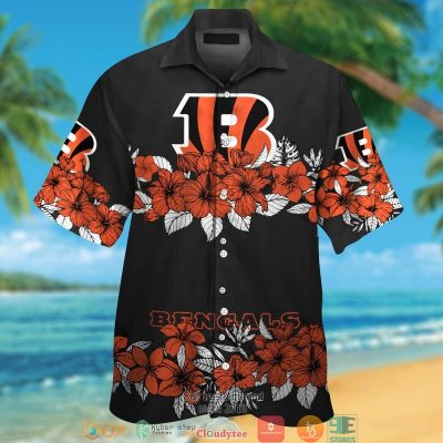 Cincinnati Bengals Hibiscus Flower Line Hawaiian Shirt, Short - Hot Sale 2025