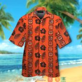 Cincinnati Bengals Hibiscus Leaf Pattern Orange Hawaiian Shirt Short.jpg - demo10