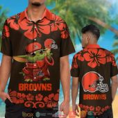 Cleveland Browns Baby Yoda Hibiscus Orange Hawaiian Shirt Short 1 768x768 1.jpg - demo10