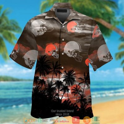 Cleveland Browns Coconut Island Dark Hawaiian Shirt, Short - Hot Sale 2025