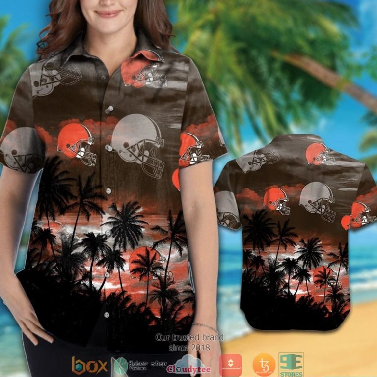 Cleveland Browns Coconut Island Dark Hawaiian Shirt, Short - Hot Sale 2025 Cleveland Browns Coconut Island Dark Hawaiian Shirt, Short - Hot Sale 2025