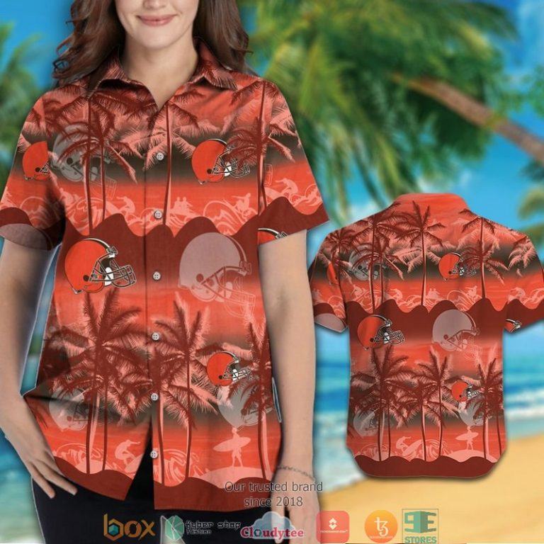 Cleveland Browns Coconut Island Ocean Orange Hawaiian Shirt, Short - Hot Sale 2025 Cleveland Browns Coconut Island Ocean Orange Hawaiian Shirt, Short - Hot Sale 2025