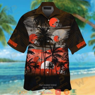 Cleveland Browns Coconut Island Sunset Hawaiian Shirt, Short - Hot Sale 2025
