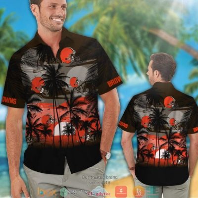 Cleveland Browns Coconut Island Sunset Hawaiian Shirt, Short - Hot Sale 2025