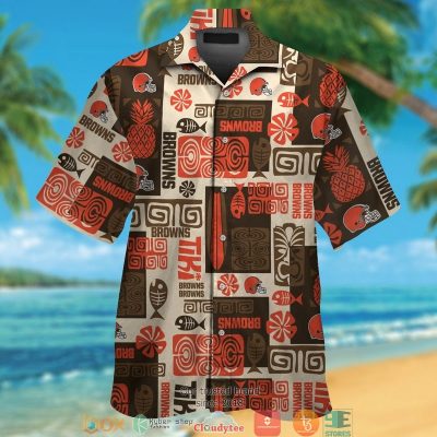 Cleveland Browns Fish Pineapple Pattern Hawaiian Shirt, Short - Hot Sale 2025