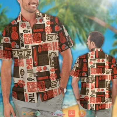 Cleveland Browns Fish Pineapple Pattern Hawaiian Shirt, Short - Hot Sale 2025