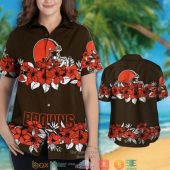 Cleveland Browns Hibiscus Flower Line Hawaiian Shirt Short 1 2 768x768 1.jpg - demo10