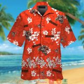 Cleveland Browns Hibiscus Pattern Orange Hawaiian Shirt Short.jpg - demo10