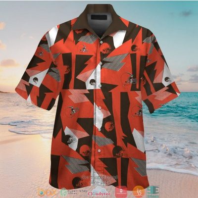 Cleveland Browns Orange Brown Hawaiian Shirt, Short - Hot Sale 2025