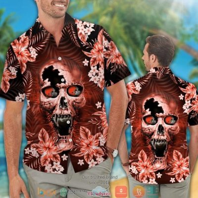 Cleveland Browns Skull 3D Illusion Hawaiian Shirt, Short - Hot Sale 2025