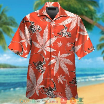 Cleveland Browns Cannabis Orange Hawaiian Shirt, Short - Hot Sale 2025