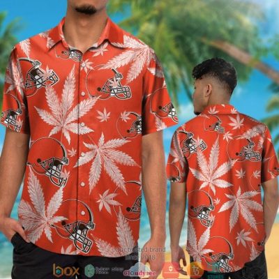 Cleveland Browns Cannabis Orange Hawaiian Shirt, Short - Hot Sale 2025