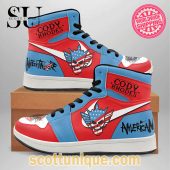 Cody Rhodes Logo Simplify Air Jordan 1 Sneakers -Soulcals.com