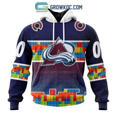 Colorado Avalanche NHL Special Autism Awareness Design Hoodie T Shirt