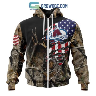 Colorado Avalanche NHL Special Camo Realtree Hunting Personalized Hoodie T Shirt