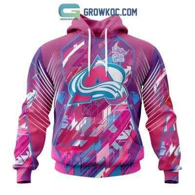 Colorado Avalanche NHL Special Design I Pink I Can! Fearless Again Breast Cancer Hoodie T Shirt