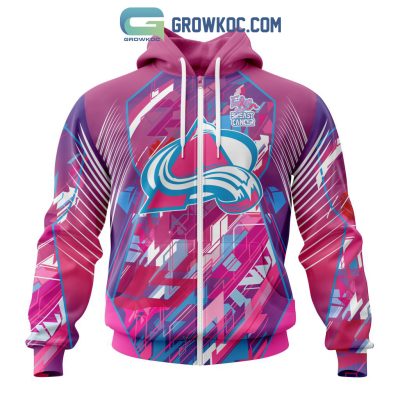 Colorado Avalanche NHL Special Design I Pink I Can! Fearless Again Breast Cancer Hoodie T Shirt