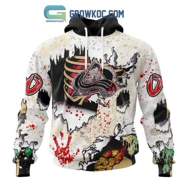 Colorado Avalanche NHL Special Zombie Style For Halloween Hoodie T Shirt
