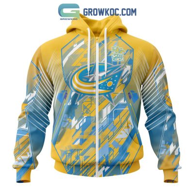 Columbus Blue Jackets NHL Fearless Against Childhood Cancers Hoodie T Shirt