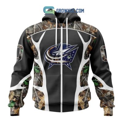 Columbus Blue Jackets NHL Special Camo Hunting Personalized Hoodie T Shirt