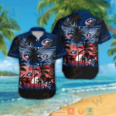 Columbus Blue Jackets Hawaiian Shirt And Shorts - Hot Sale 2025