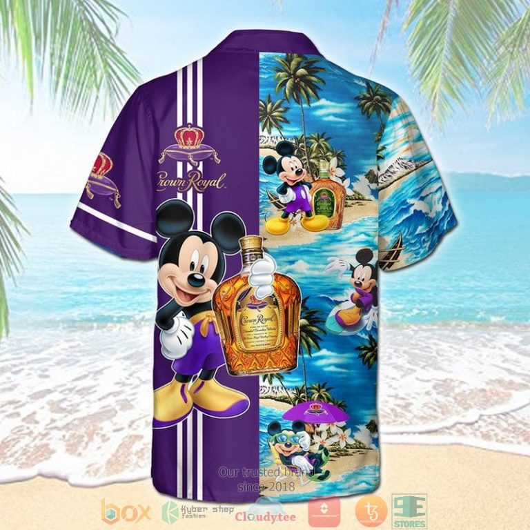 Crown Royal Mickey Mouse Beach Purple Hawaiian Shirt, Shorts - Hot Sale 2025 Crown Royal Mickey Mouse Beach Purple Hawaiian Shirt, Shorts - Hot Sale 2025