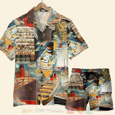 Cruising Ship Pattern Hawaiian Shirt, Short - Hot Sale 2025