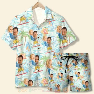 Custom Face Surfing Hawaiian Shirt, Short - Hot Sale 2025