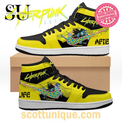 Cyberpunk Afterlife 2077 Nike Air Jordan 1 High Top Sneaker -Soulcals.com