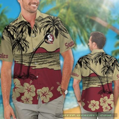 Florida State Seminoles Hibiscus Hawaiian Shirt Beach Short - Hot Sale 2025