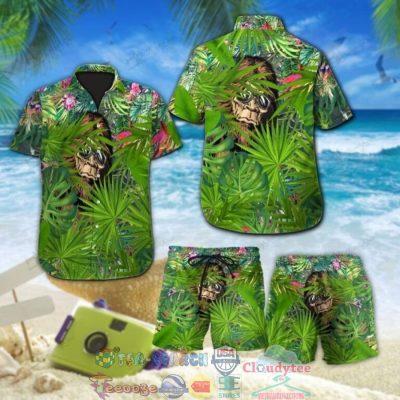 Bigfoot Tropical Leaves Hawaiian Shirt And Shorts - Hot Sale 2025
