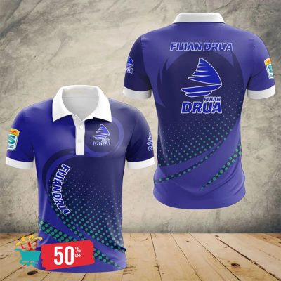 Super Rugby Fijian Drua Special Polo Design V2301