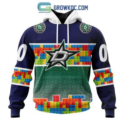 Dallas Stars NHL Special Autism Awareness Design Hoodie T Shirt Dallas Stars NHL Special Autism Awareness Design Hoodie T Shirt
