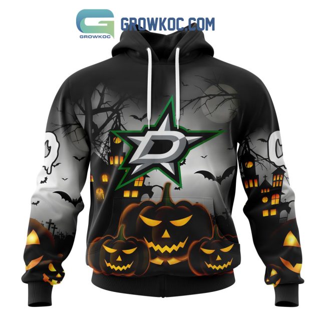 Dallas Stars NHL Special Pumpkin Halloween Night Hoodie T Shirt