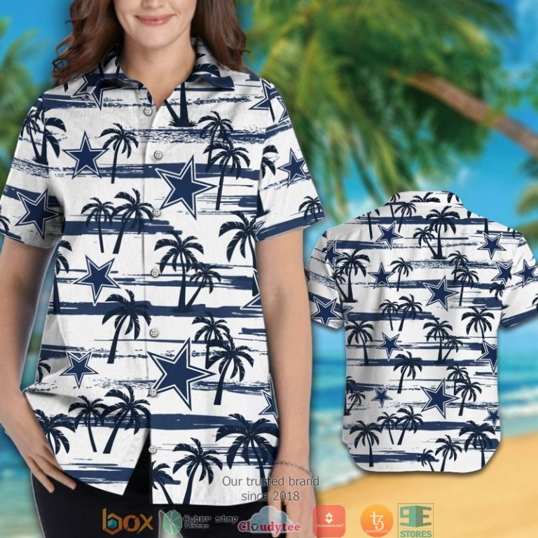 Dallas Cowboys Coconut Pattern White Hawaiian Shirt, Short - Hot Sale 2025 Dallas Cowboys Coconut Pattern White Hawaiian Shirt, Short - Hot Sale 2025