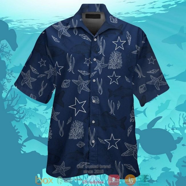 Dallas Cowboys Fish Ocean Pattern Hawaiian Shirt, Short - Hot Sale 2025