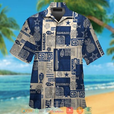 Dallas Cowboys Fish Pineapple Pattern Hawaiian Shirt, Short - Hot Sale 2025