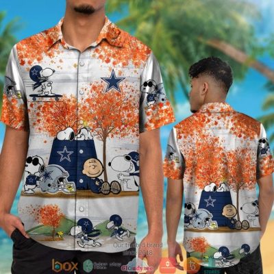 Dallas Cowboys Snoopy And Charlie Brown Autumn Hawaiian Shirt, Short - Hot Sale 2025
