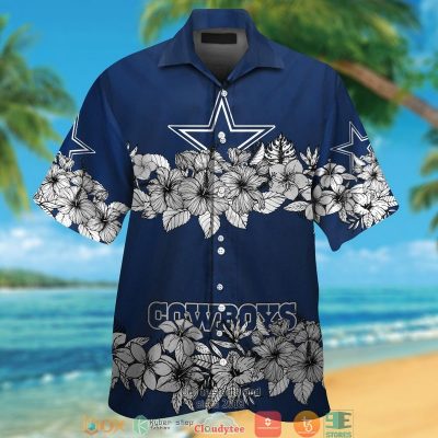 Dallas Cowboys Hibiscus Flower Line Hawaiian Shirt, Short - Hot Sale 2025