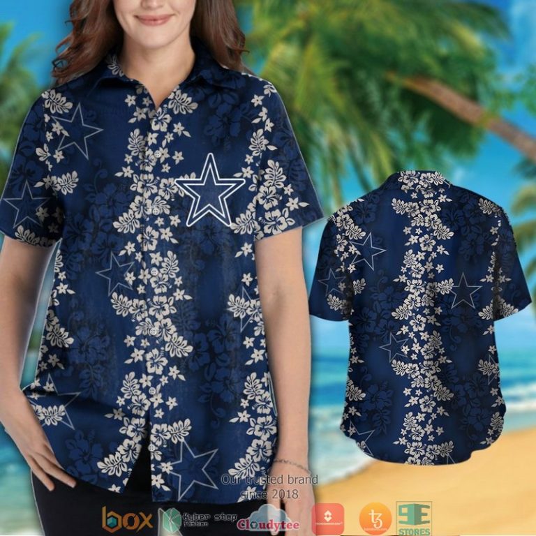 Dallas Cowboys Hibiscus Flowers Pattern Hawaiian Shirt, Short - Hot Sale 2025 Dallas Cowboys Hibiscus Flowers Pattern Hawaiian Shirt, Short - Hot Sale 2025
