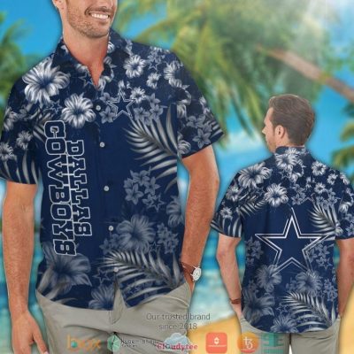 Dallas Cowboys Leaf Hibiscus Hawaiian Shirt, Short - Hot Sale 2025