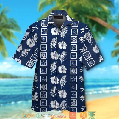 Dallas Cowboys Leaf Hibiscus Pattern Square Hawaiian Shirt, Short - Hot Sale 2025