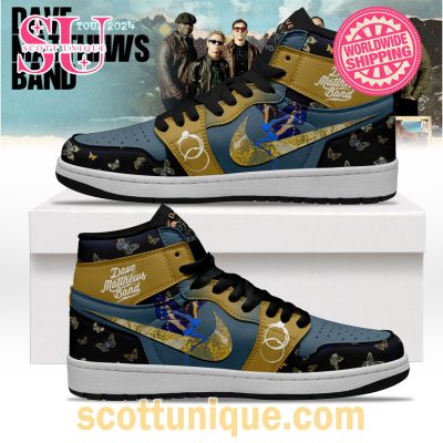 Dave Matthews Band Butterfly Tour 2024 Air Jordan 1 High Top -Soulcals.com