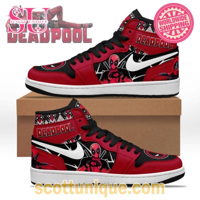 Deadpool Movie Limited Edition Air Jordan 1 Sneaker -Soulcals.com
